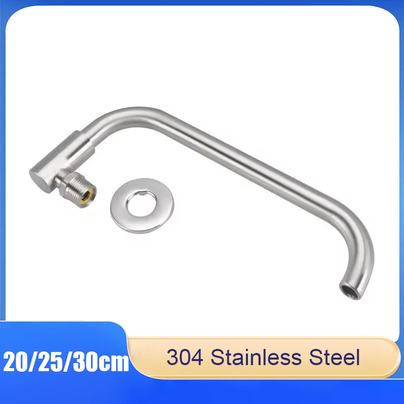 

20/25/30cm Swinging Kitchen Faucet for Restaurant Kitchens - Semi-Automatic Swivel Arm Rotating Faucet for Washing Vegetables