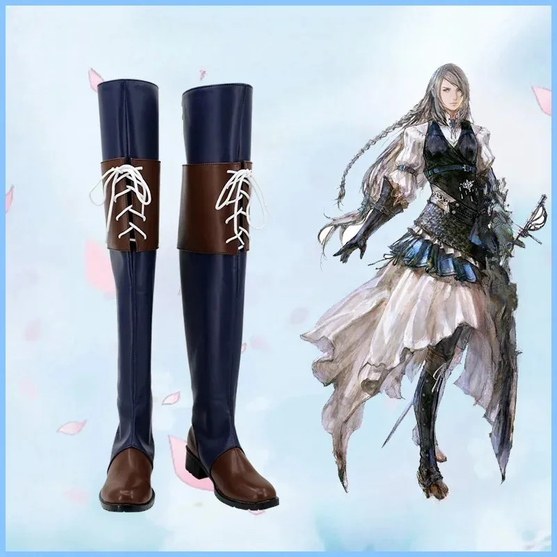 Qq 123 Final Fantasy XVI Jill Warrick Cosplay Sapatos Botas Personalizadas Acessórios de Halloween Personalizados