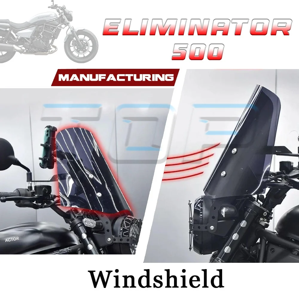 

Fairing ELIMINATOR 500 transparent large Windshield 500 eliminator ELIMINATOR500 eliminator 500