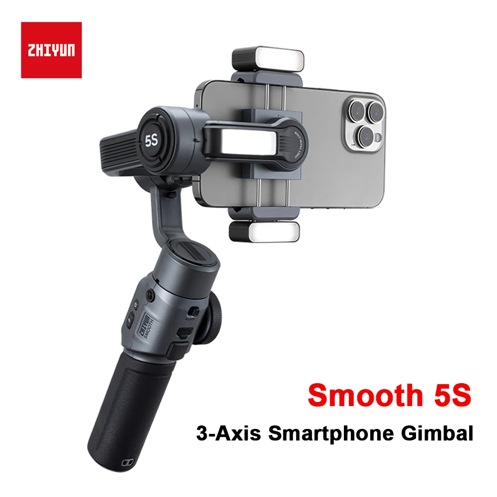 ZHIYUN Smooth 5S combo 3-Axis Handheld Stabilizer Smartphone Gimbals for iPhone 12 13 14 Pro Max Samsung Xiaomi Phones