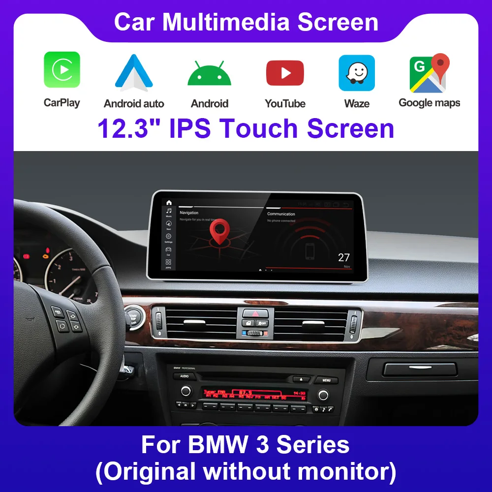 

Android Radios For BMW 3 Series/ 5 Series 2004-2010 OEM With CCC System Upgrade With Idrive Support Waze, Goolge Maps