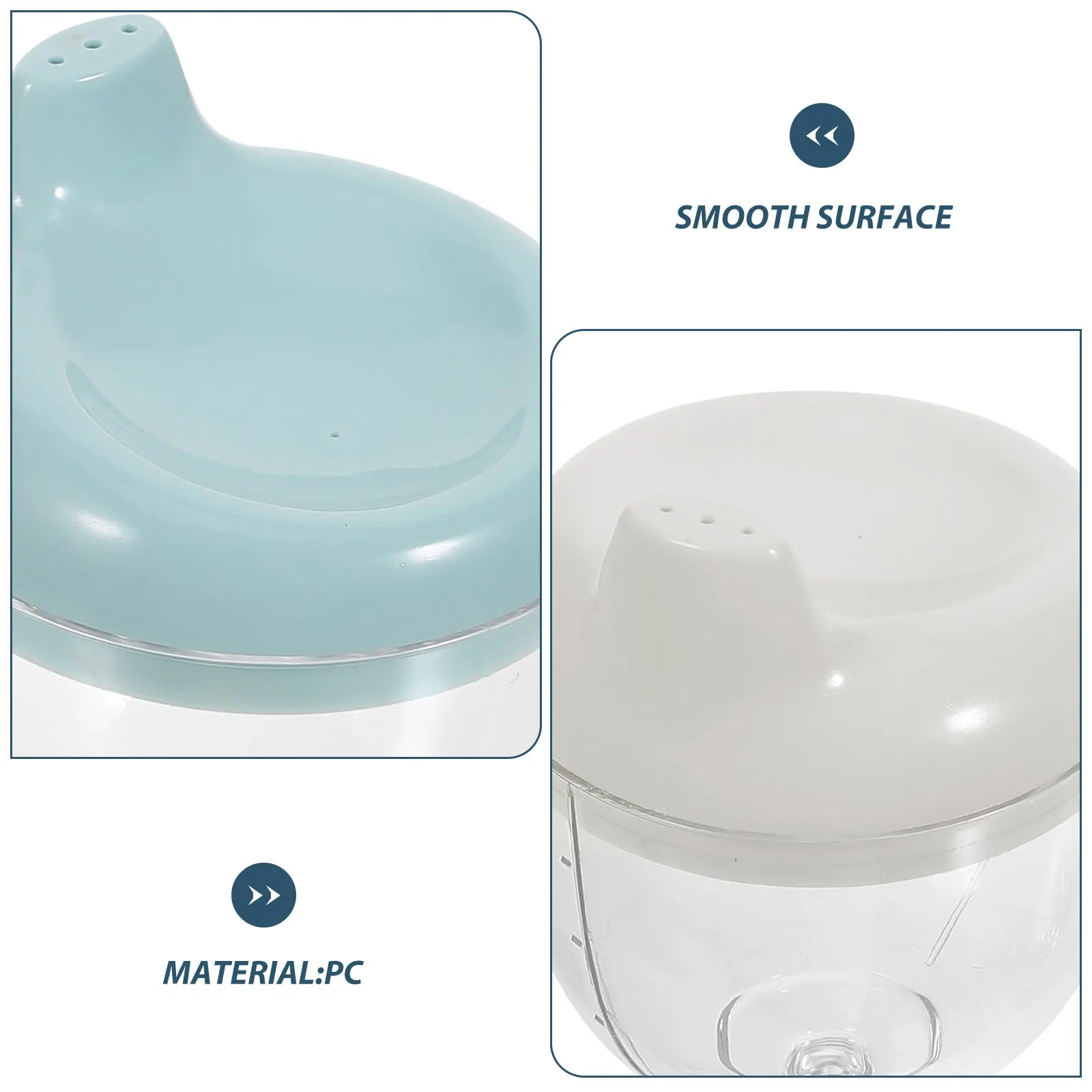 

2Pcs Anti-Spill Toddler Training Cup Bpa-Free Pc Material Easy- Sippy Cup for Independent Drinking Spill Proof Kids