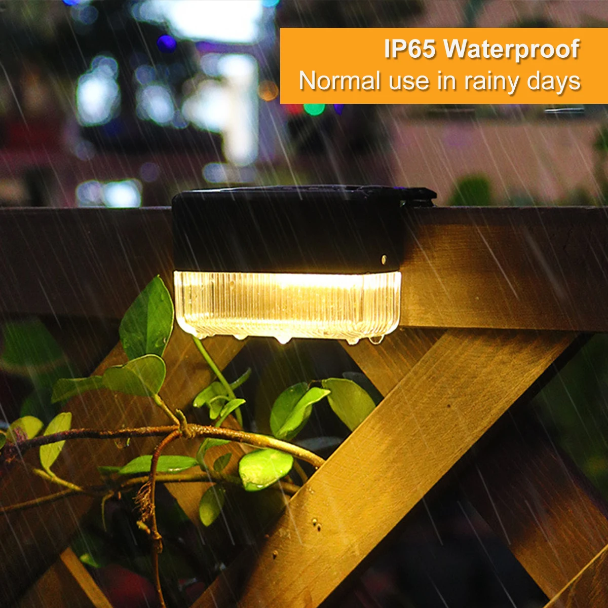 4 pçs led solar luz da escada lâmpada ao ar livre à prova dwaterproof água cerca luz luzes do jardim decoração para caminho quintal pátio passo luz solar