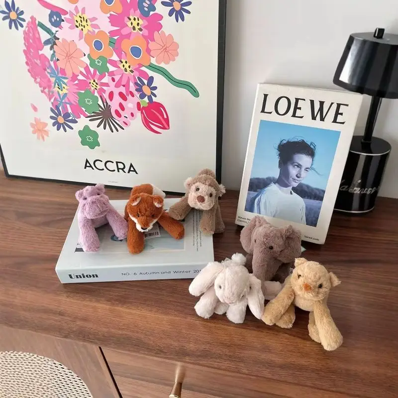 13 см с бирками, новый слон, медведь, кролик, обезьяна, лиса, милая плюшевая игрушка, кукла, успокаивающая кукла, игрушка, праздничный подарок