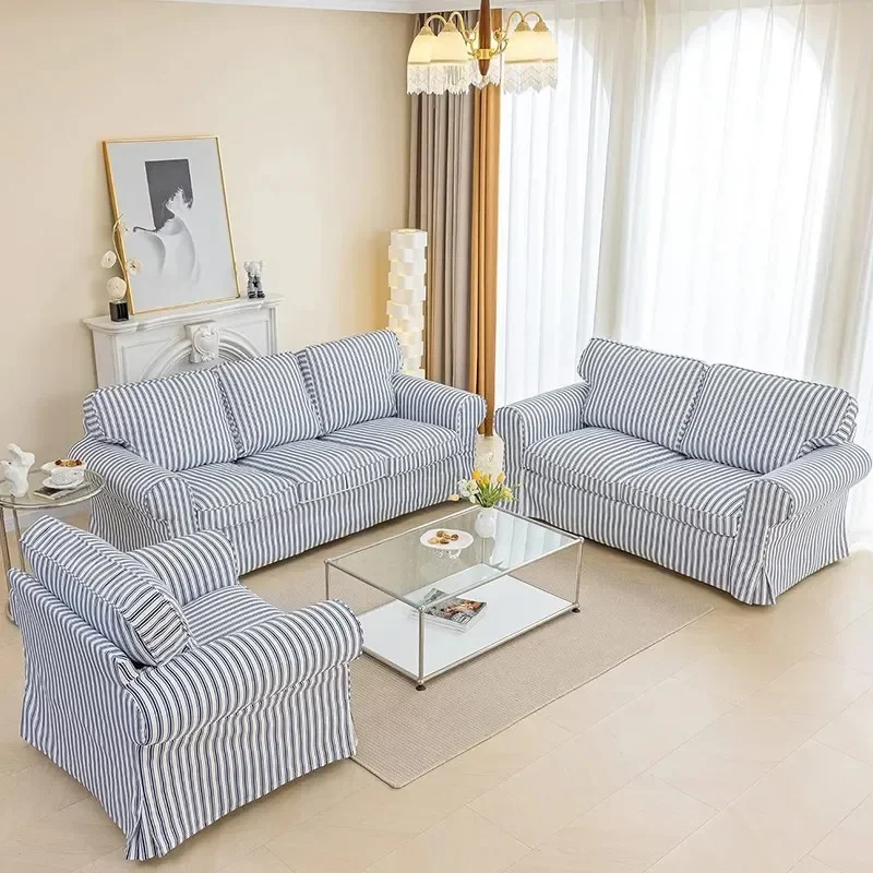 Garden small apartment fabric sofa ins wind B & B photography photo double sofa