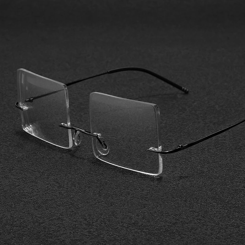 Gafas especiales para jugar al billar para hombre, anteojos sin marco de alta definición, ultraligeros, gafas graduadas de titanio puro