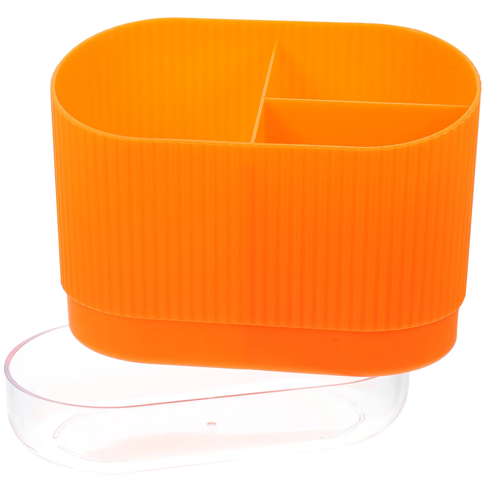 

Plastic Utensil Holder for Kitchen Desktop Chopstick Storage Cutlery Organizer with Removable Draining Base Cutlery Holder