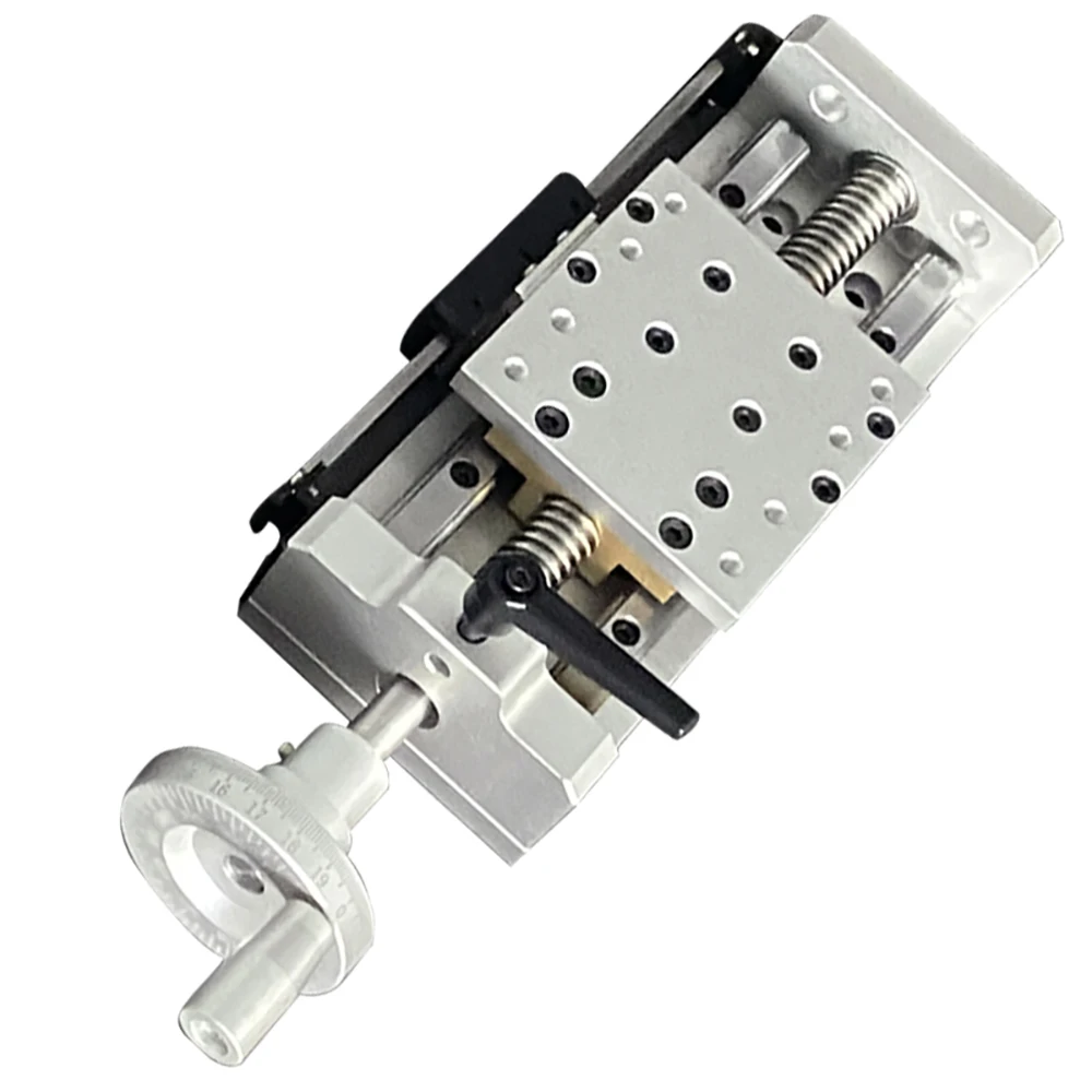 Hand-Cranked Micro Linear T-Screw Electronic Digital Display Scale Guide Rail Slide High Precision Cross Module