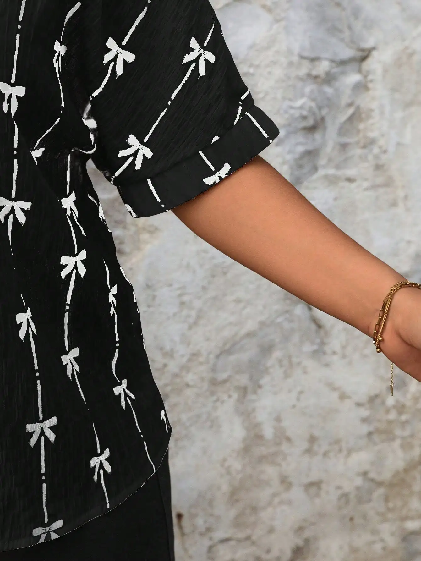 Roupas femininas plus size com estampa de borboleta, gola redonda, manga curta, top casual