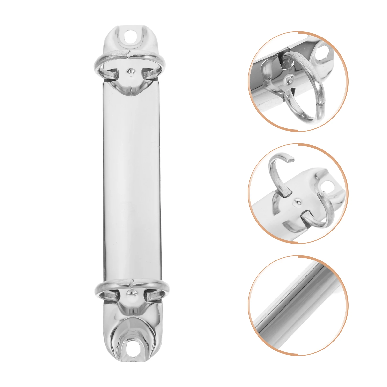 Silver Metal Clasp 2cm Rings Spine Mechanism Loose Leaf Notebook Accessory DIY Planner Book Ring Binder Metal Binder Mechanism