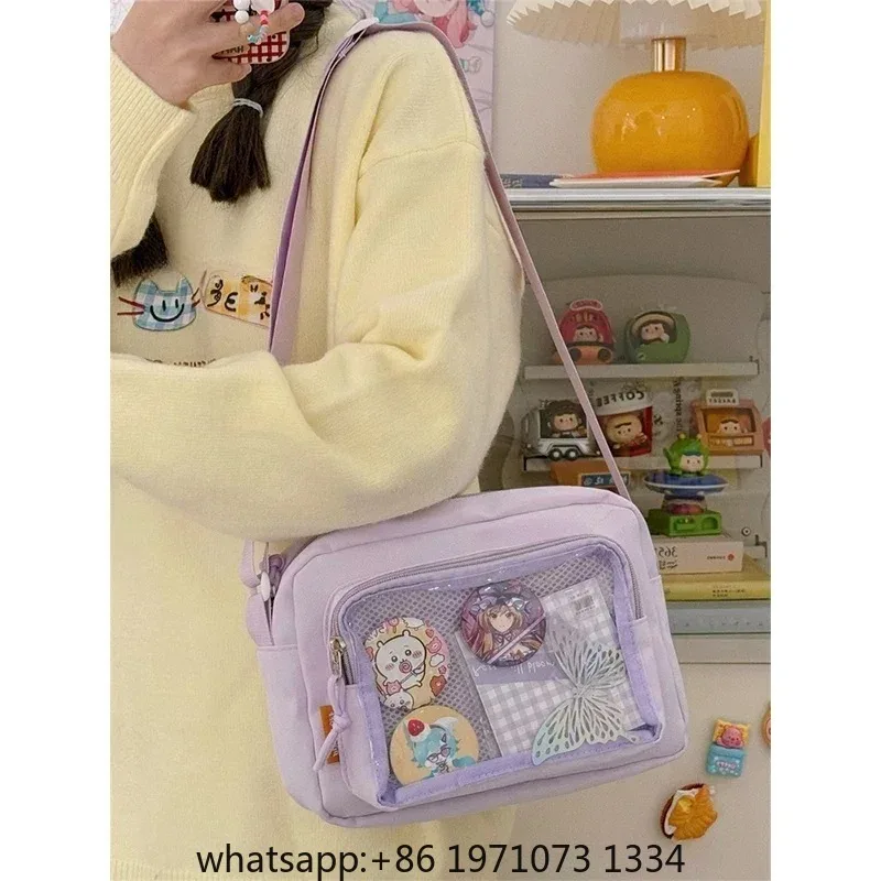 New Japanese JK Crossbody Bags Ulzzang Women Shoulder Bag Small Cute Lolita Itabag Girls Display Plate Kawaii Ita Bag