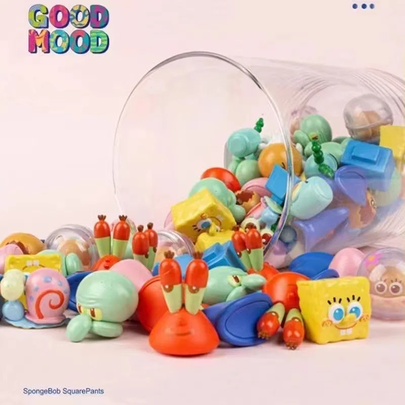 

4pcs/Bag Authentic SpongeBob SquarePants Cute Item Series Doll Patrick Star Squidward Tentacles Pendant Doll Toy Gift