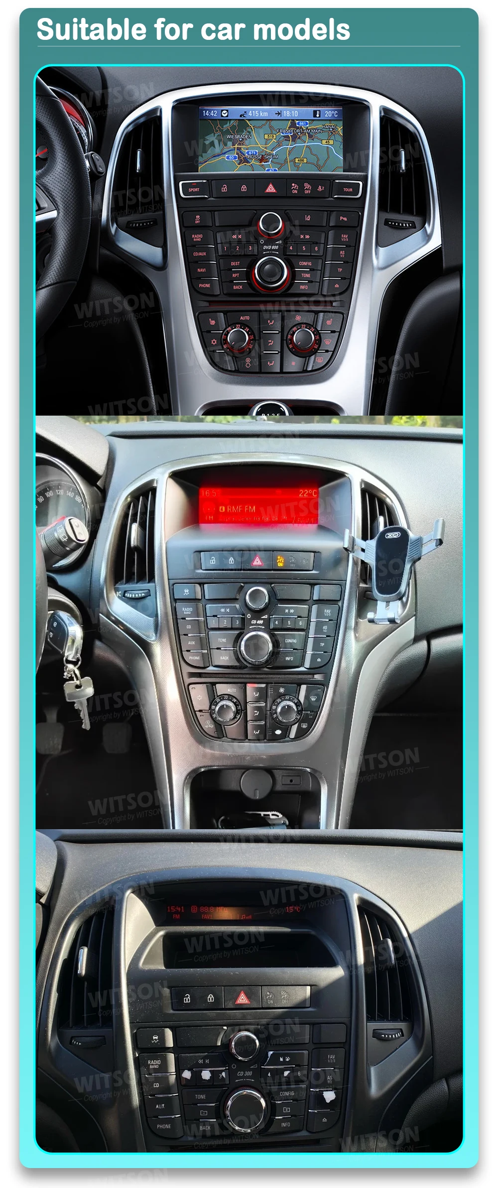 9.7'' Android Car Radio Multimedia For Opel Astra J Vauxhall Buick Verano 2009-2015 GPS CarPlay Player Stereo Multimedia Player
