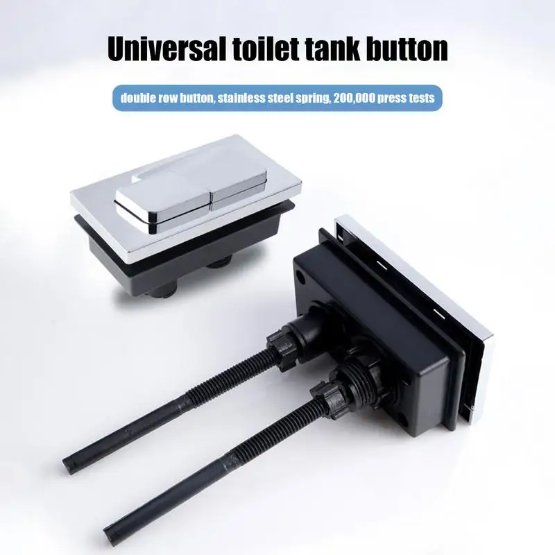 Dual Flush Button Universal Button Pusher Stainless Steel Spring Press Toilet Flusher Dual Flush Toilet Tank Bathroom product