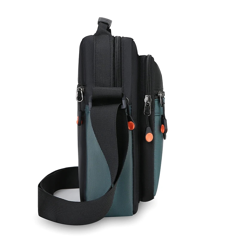 Men's Waterproof Oxford Crossbody Bag - Large Capacity Sports Chest Bag, Durable Wear-resistant Shoulder Bag for Travel