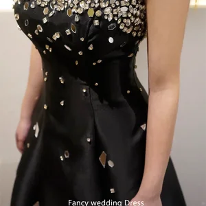 Dubai Black Luxury Fantasy Fantasy Fressed Nachtkleid für Frauen 2024 Elegante Rose Arabische Hochzeits Geburtstagsfeier formelle Kleider 12 Hauptverkaufsbrautkleider von Arabes - №7