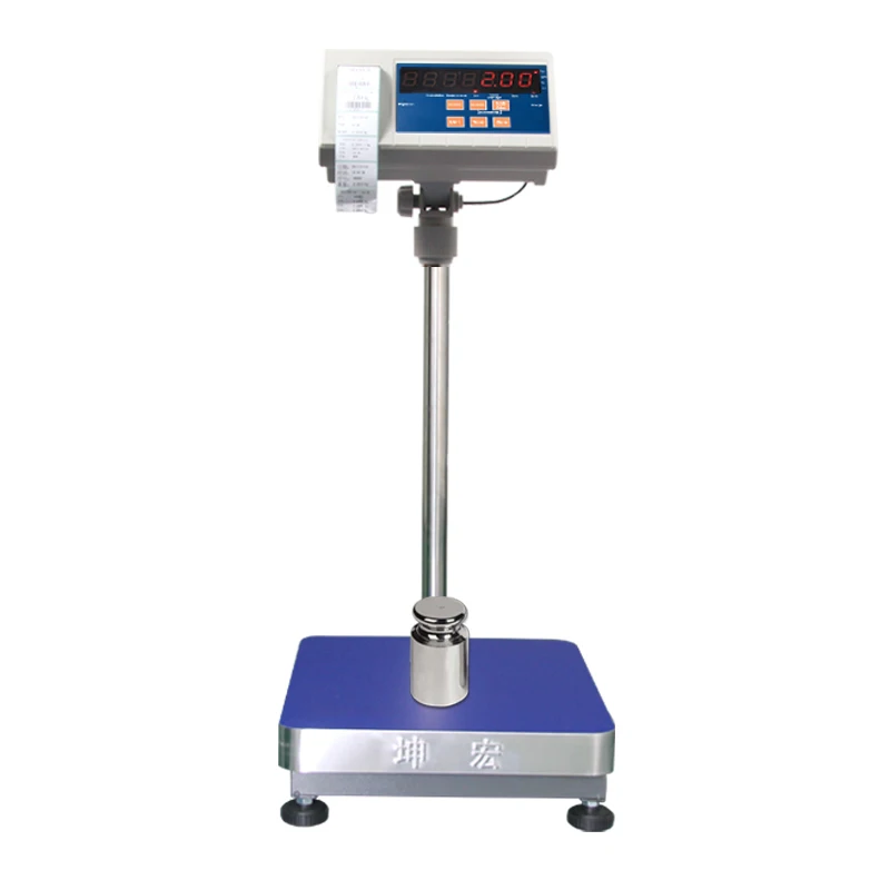 Htw-Wp Built-In Self-Adhesive Weight Counting Barcode Label Printing Desk Scale Printing Weighing 30-500kg