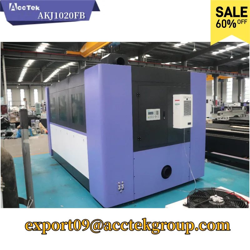 Cortador pequeno do laser da fibra, cortador do metal, compressor de ar opcional, Raycus máximo, 3kW, 4kW, 6kW