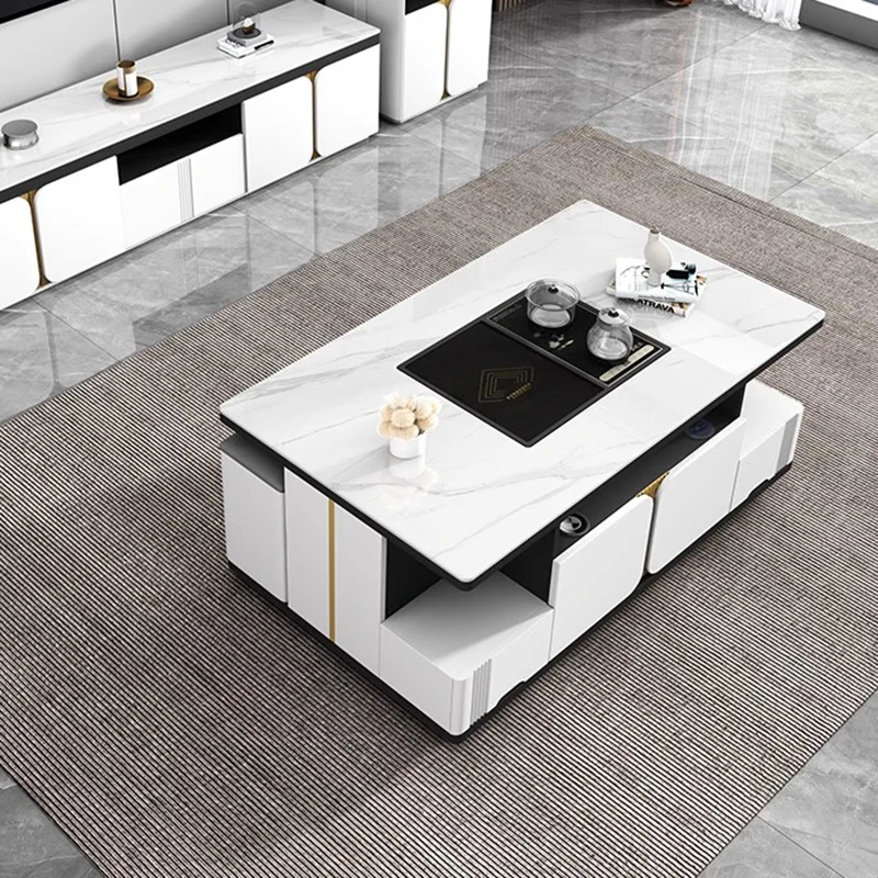 Smart Lift Top Coffee Table Storage Multi Function Low Modern Tea Coffee Table Minimalist Design Mesa Auxiliar Furniture