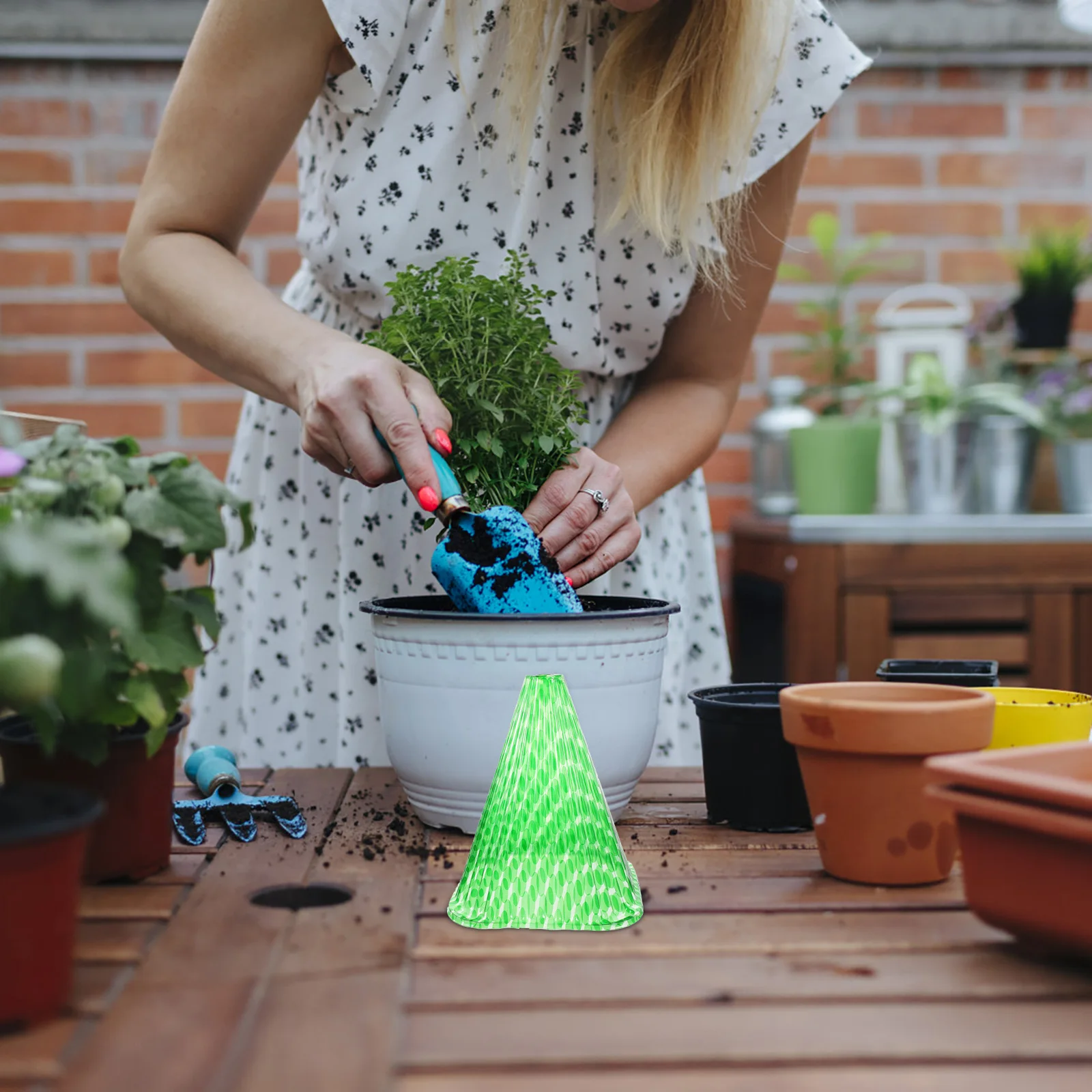 

10pcs Plant Winter Frost Translucent Frost Protection For Plants Design Air Vent Garden Cloches Plant Protection