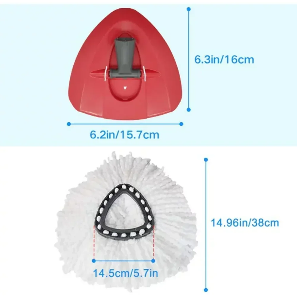 Accessorio per mocio girevole con scelta gratuita 1 Base /1 manico/testa per mocio per mocio girevole O-cedar easystring in microfibra facile pulizia della casa