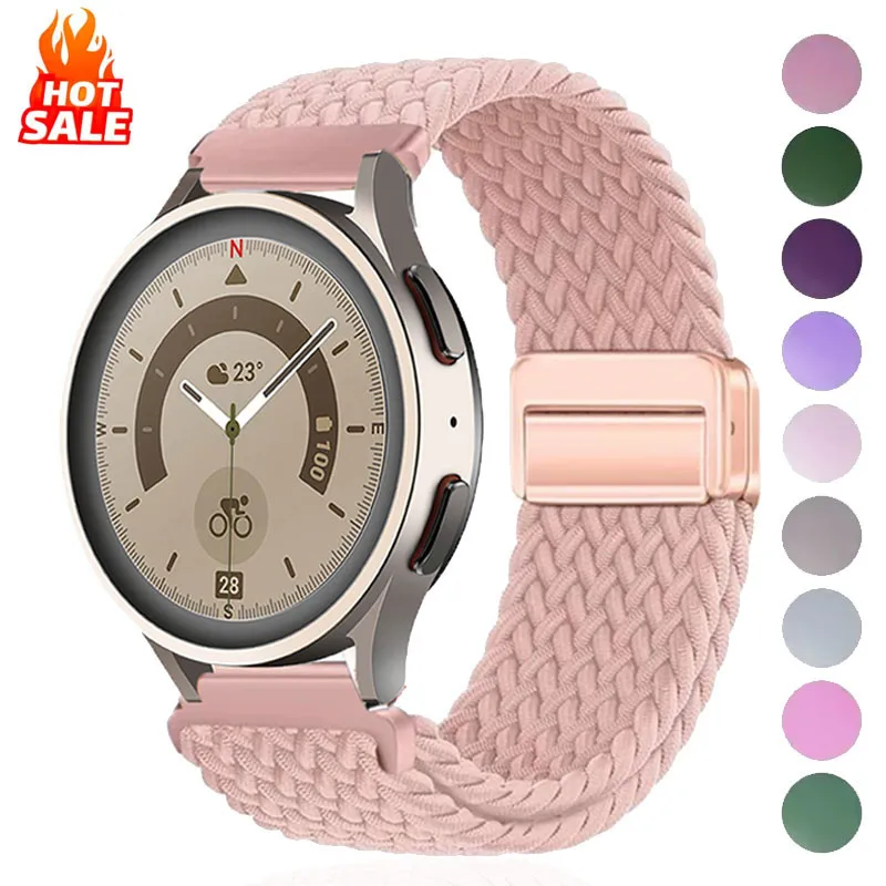 18 mm 20 mm 22 mm Armband für Samsung Galaxy Watch 7 6 5 4 Pro Classic Active 2 geflochtenes Solo-Loop-Armband Correa Huawei Watch 4 GT 3