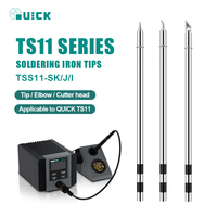 QUICK The Iron Head for TS11 Intelligent Soldering Station Professional Voice Control Automatic BGA Rework Station Hot Air Gun
