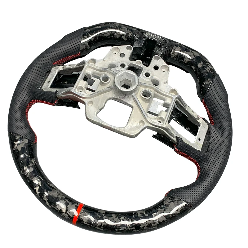 Custom Genuine Carbon Fiber Forged Steering Wheel 2018-2023  Mustang EcoBoost GT Mustang GT350 GT350R 2.3L 5.0L