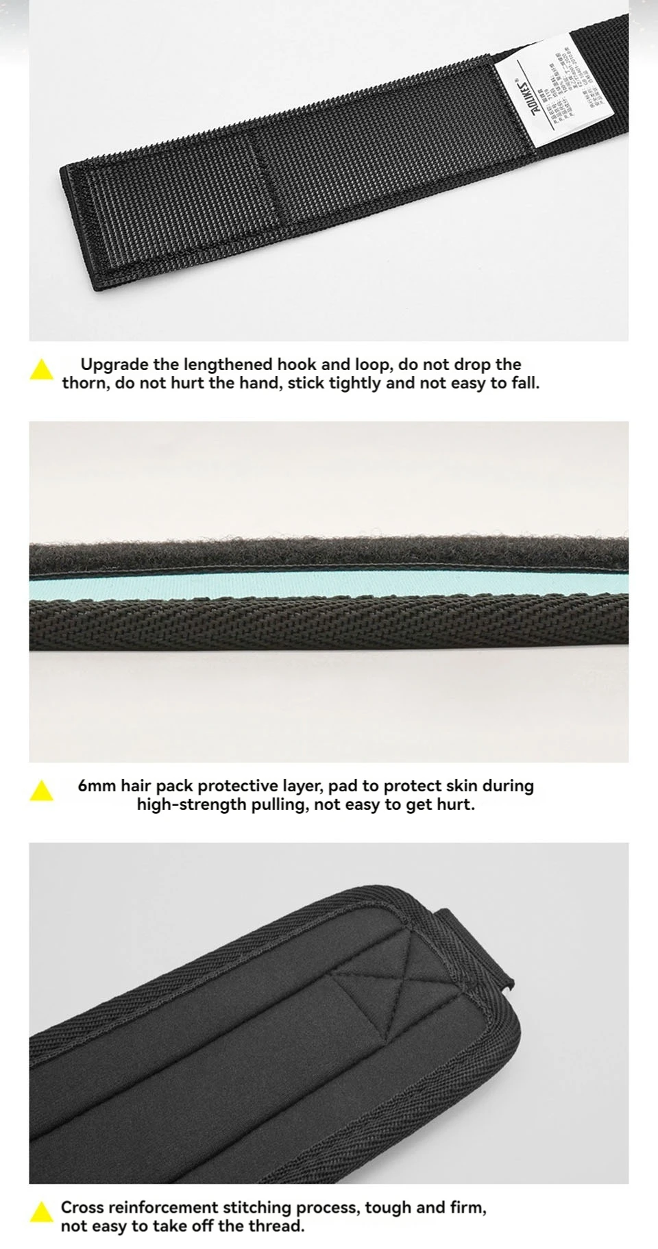 Aolikes verstellbare gepolsterte Knöchel manschetten gepolsterte Träger D-Ring Glute Kickback für Kabel maschine, ideal für Gesäß übungen – Detail 10