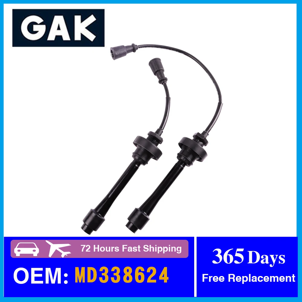 

GAK Spark Plug Cable Cord Set Lgnition Cable Kit For Mitsubishi Lancer Carisma Colt Fto Mirage Pajero IO Mini MD334043 MD338624