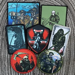 Skull Soldier Series patch Tactical Morale Badge Armband Hook & loop zaino militare abbigliamento decorazione accessorio Sticker