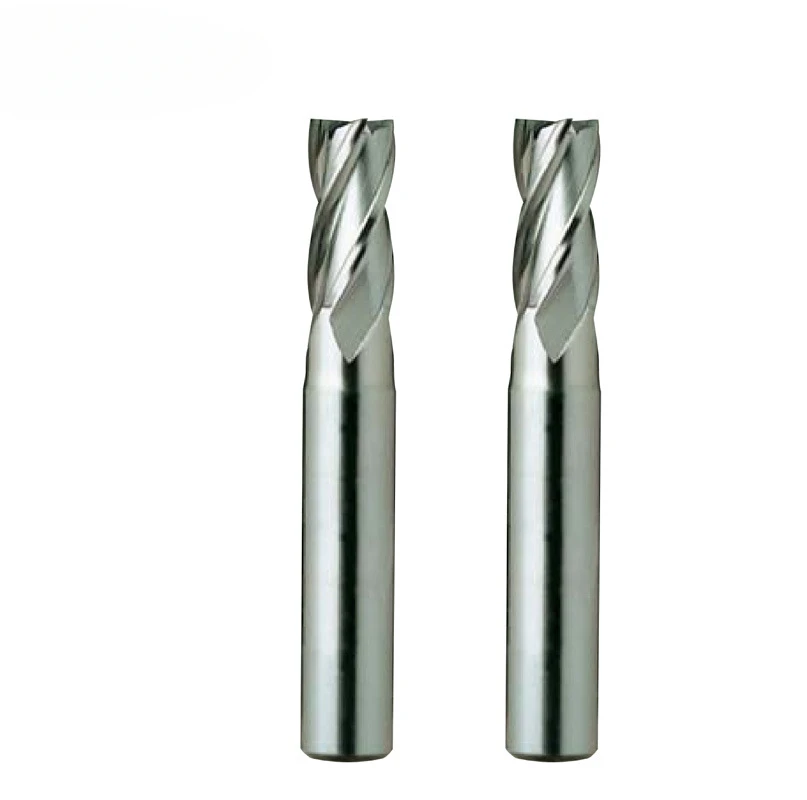 

Milling cutter 4-edge coated high speed steel milling cutter E7412 CNC numerical control tool straight shank end mill set