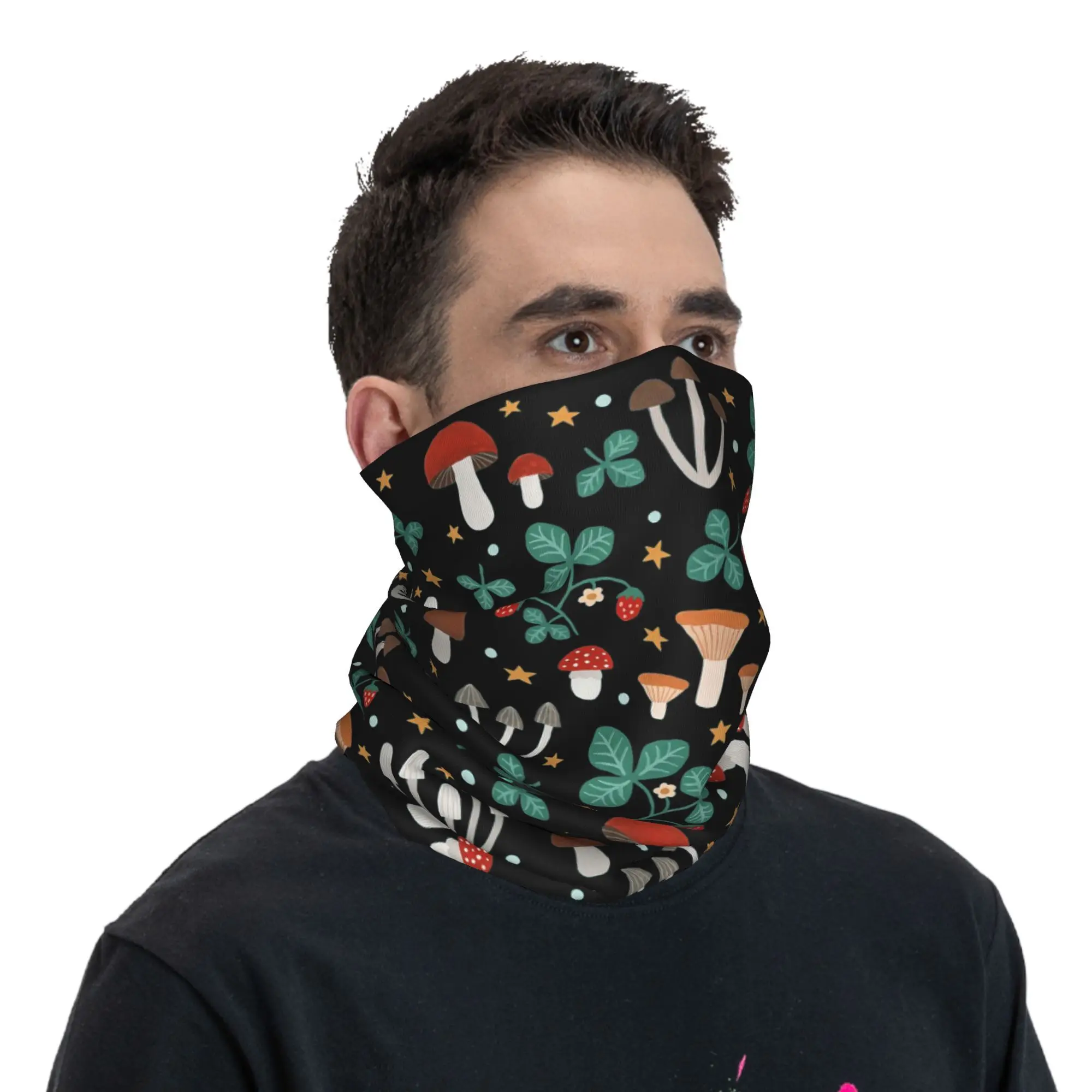 Magisch bos Bandana Neck Gaiter Gedrukt Wrap Sjaal Multi-use Bivakmuts Hardlopen Unisex Volwassen Winter
