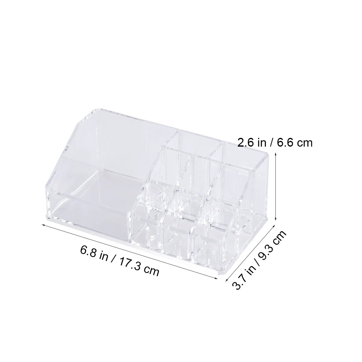 

Acrylic Transparent Cosmetics Storage Box Makeup Organizer Drawer Desktop Holder 17x9.5x6.5cm