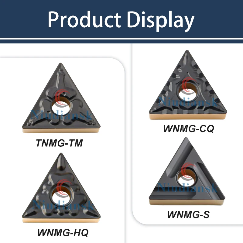 Insertos de torneado CNC TNMG160404R-VF LF9218 herramienta de torneado externo R/L-VF R/L-S CQ PM HQ CM TM tipo ranura insertos triangulares de dos tonos