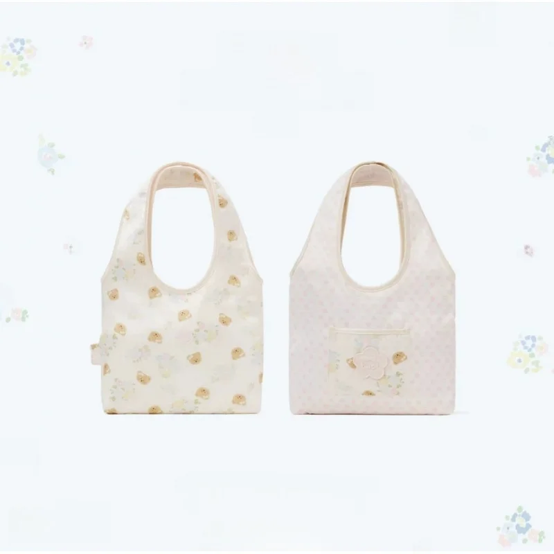 twoi-floral-bear-head-series-large-capacity-canvas-shoulder-bag-double-sided-print-handheld-commuter-bag-sport-outdoor-accessory