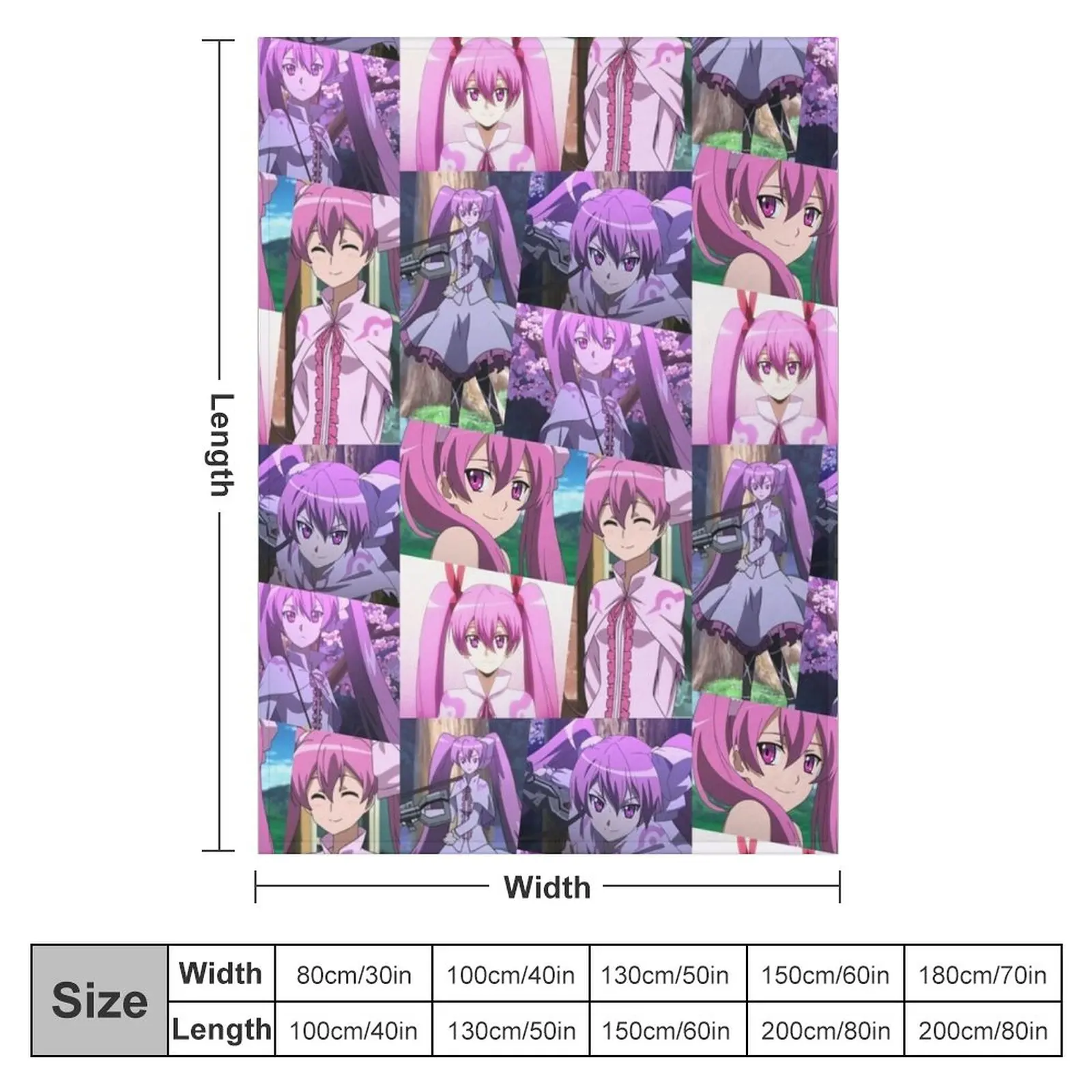 Anime Akame ga Kill Mine Throw Blanket Flannel Blanket anime