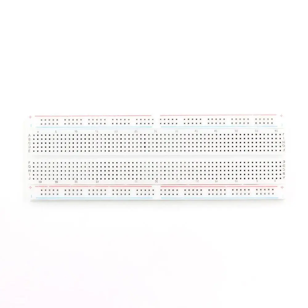 MB-102 Breadboard mit roten und blauen Kabeln: 830-Loch-Breadboard, experimentelles Verbindungsboard, 165×55×10mm – Detail 6