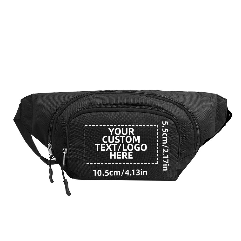 1 paquete de riñonera deportiva con logo personalizado.
