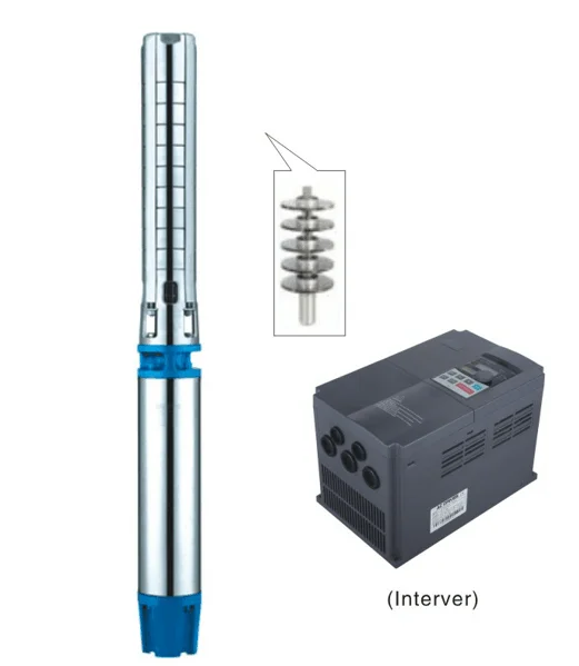 

6 INCHES High Flow Submersible Powerful Solar Water Pump System with Inverter