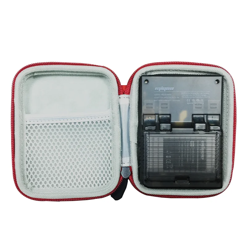 Miyoo Mini Plus 3.5인치 스크린 휴대용 비디오 게임 콘솔의 Tolex 가방 Waterproor 휴대용 미니 케이스 블랙 버전 레드 지퍼