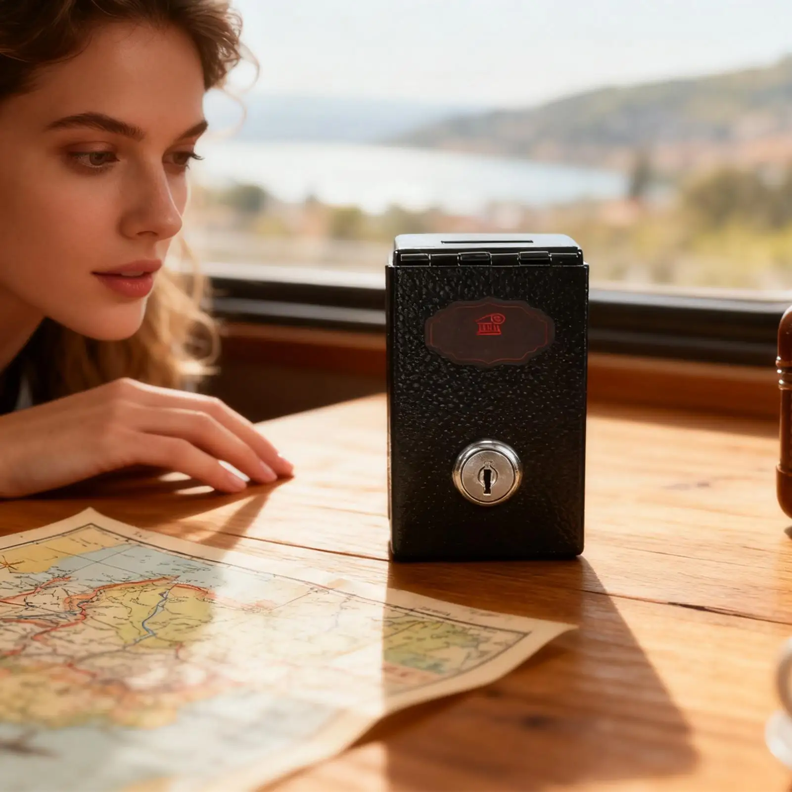 お金の保管箱 クリアラベル セキュリティ予算管理 おもちゃ 小型貯金箱 子供 男の子 女の子 旅行 家庭 室内 クリスマス 誕生日用