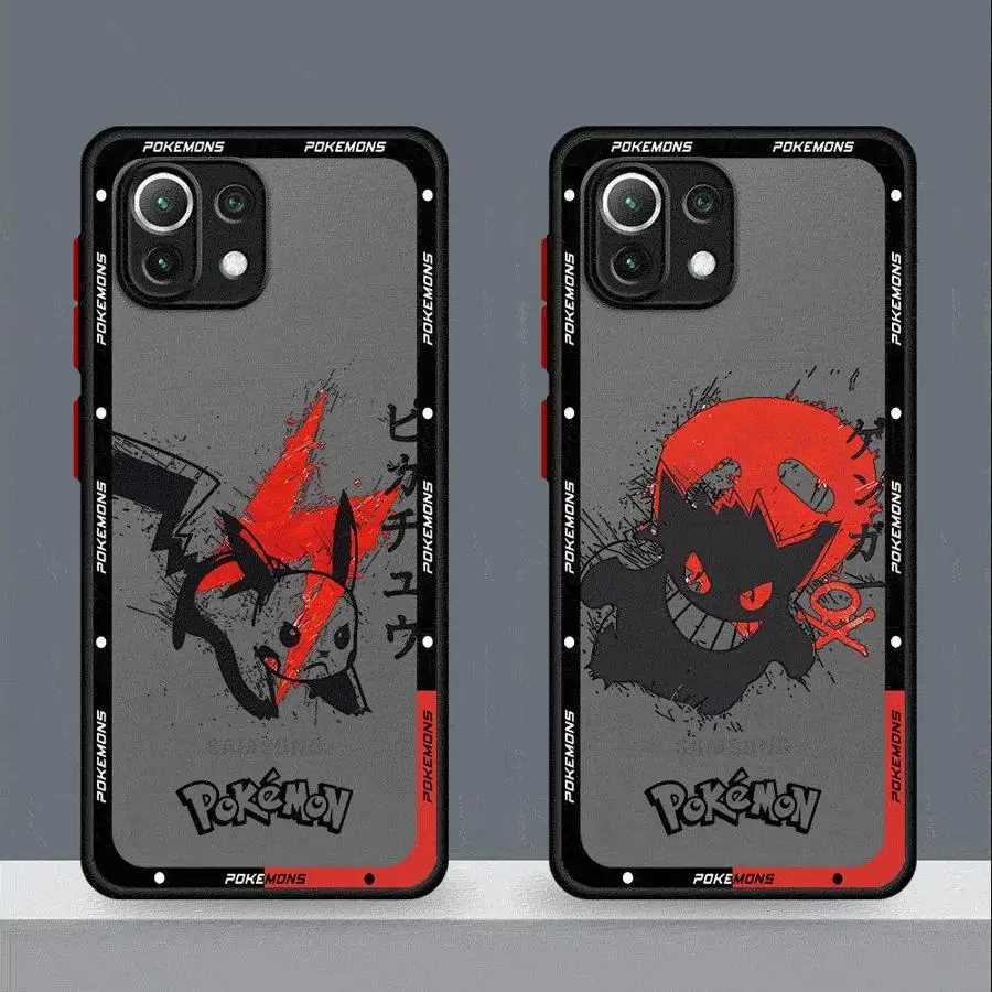 P-Pokemon G-Gengar Phone Case for Xiaomi Mi 9T Pro 10T Pro 11 Lite 5G 11T Pro 11T 12 12X 12T Pro 13 Pro 13 Lite 14 Pro