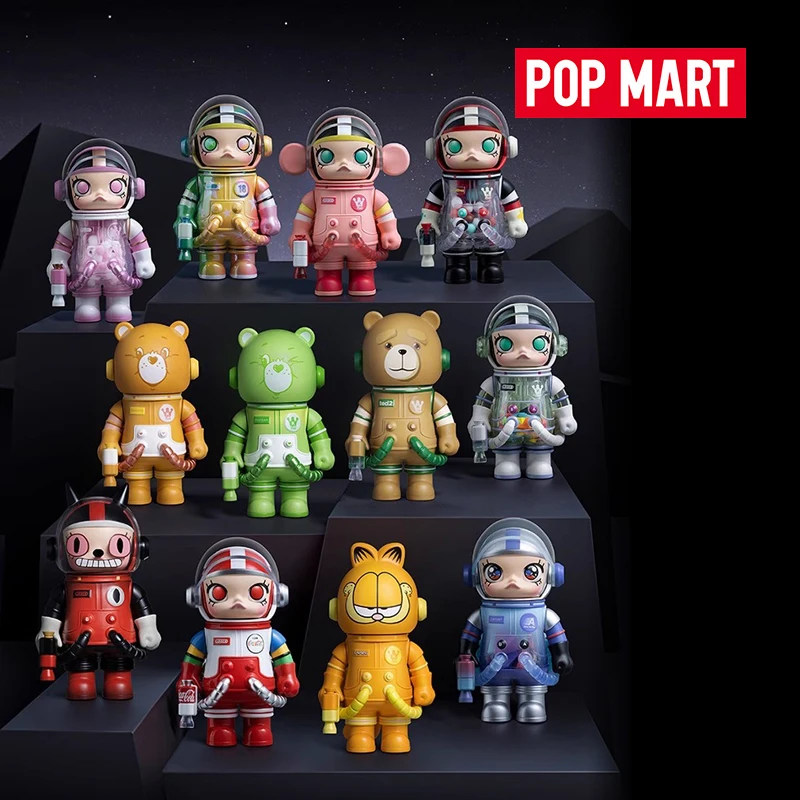 Merch oficial POPMART MEGA SPACE MOLLY 100% Série 3 Caixa Cega Brinquedos Figura de Ação Caixa Mistério MOLLY Bonecas Modelo Colecionáveis