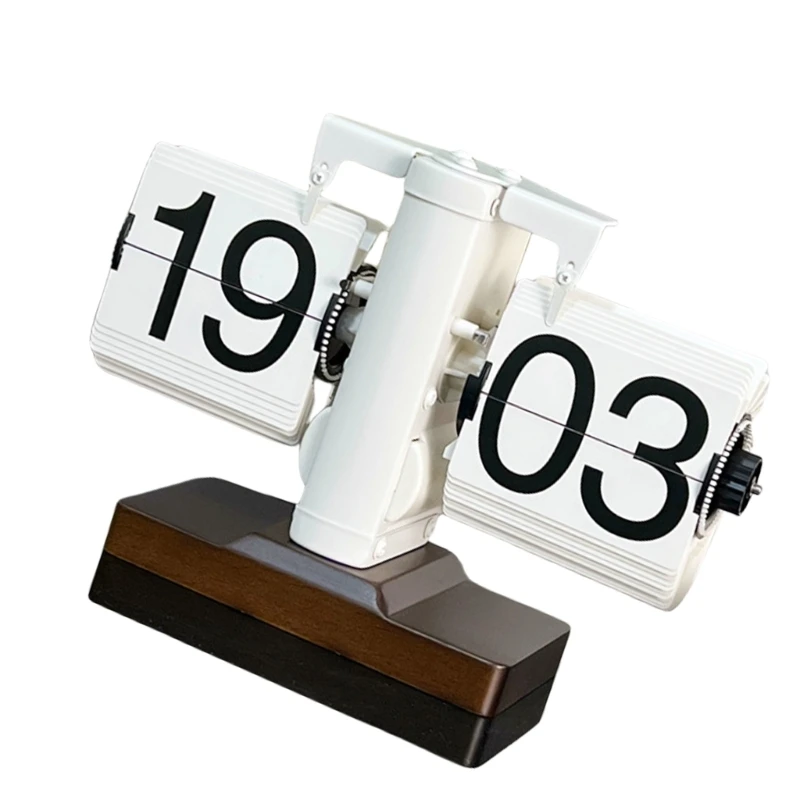 Orologio digitale vintage per girare le pagine, meccanico a batteria, per decorazioni domestiche 203C