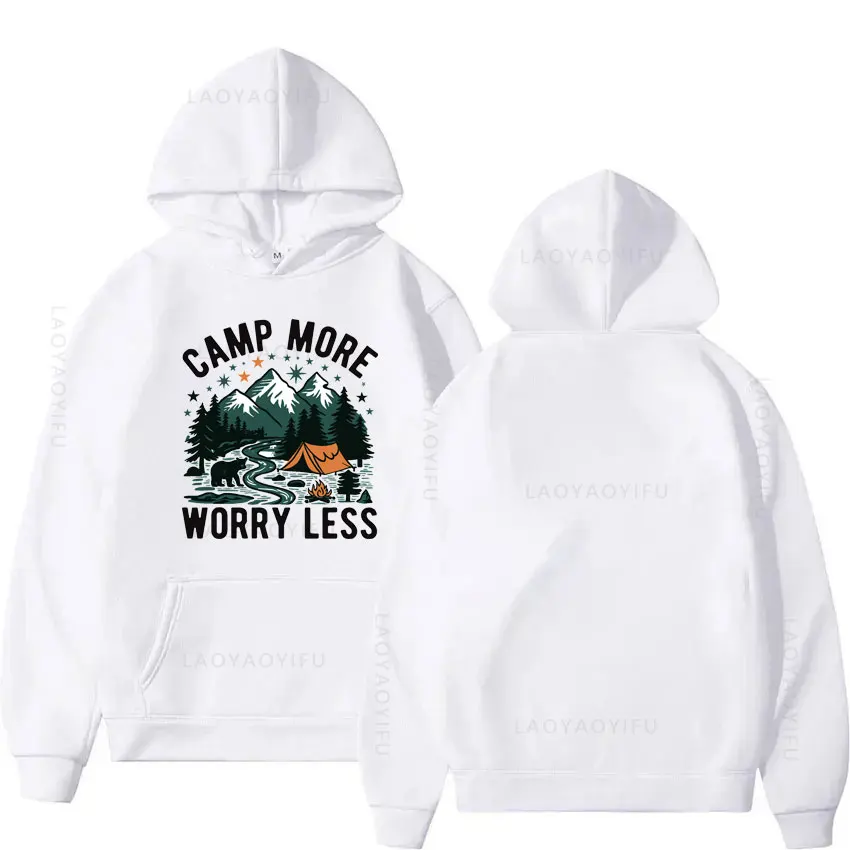 Hot Sale BORN TO CAMP Theme Men's Hoodies Autumn Clothing Sweatshirts Hoody Y2k Hoodie New & Essentials Hooded Shirt Pullovers