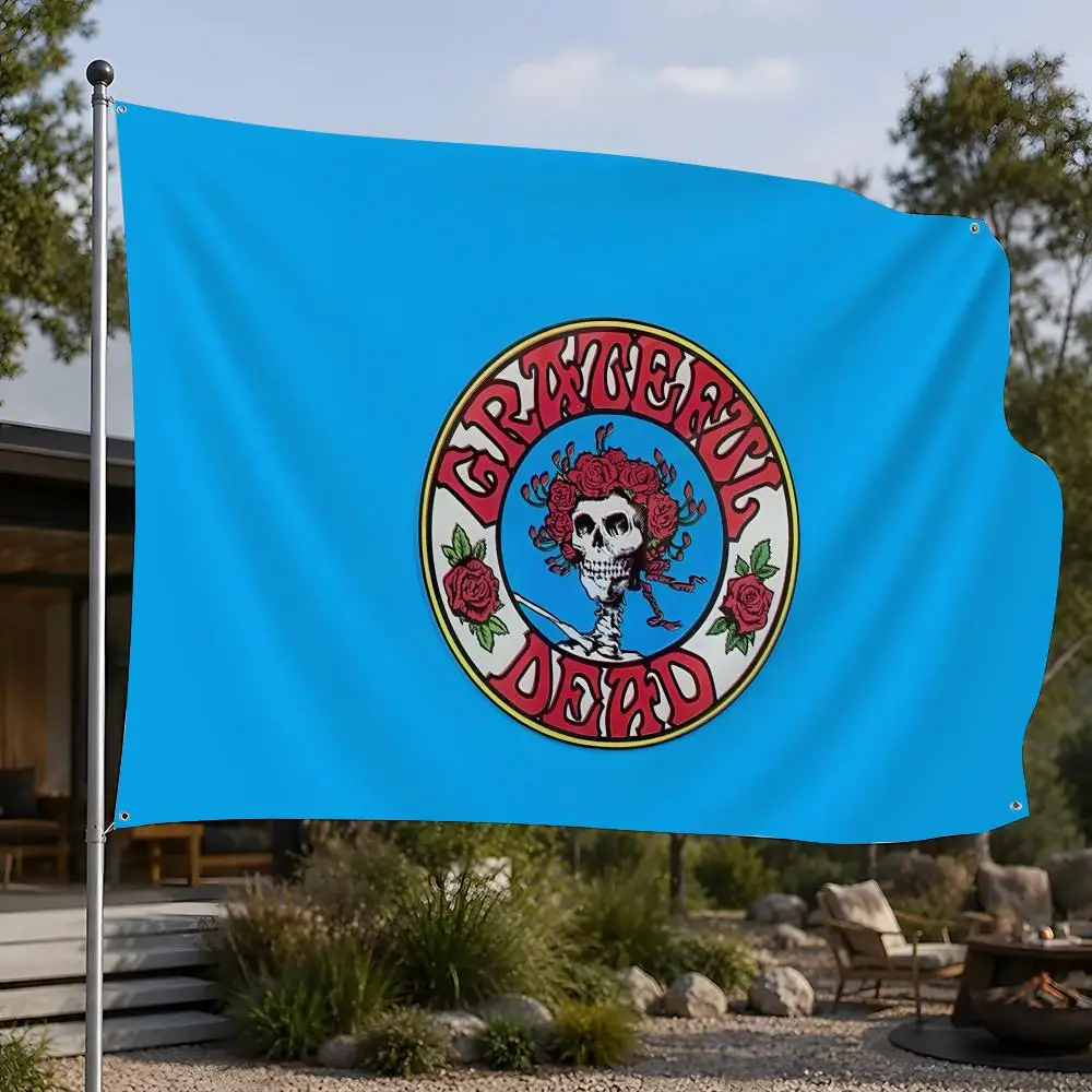 Grateful Dead Flags Flags, Room, Dormitory, Camping, Party, Home Decor Gifts