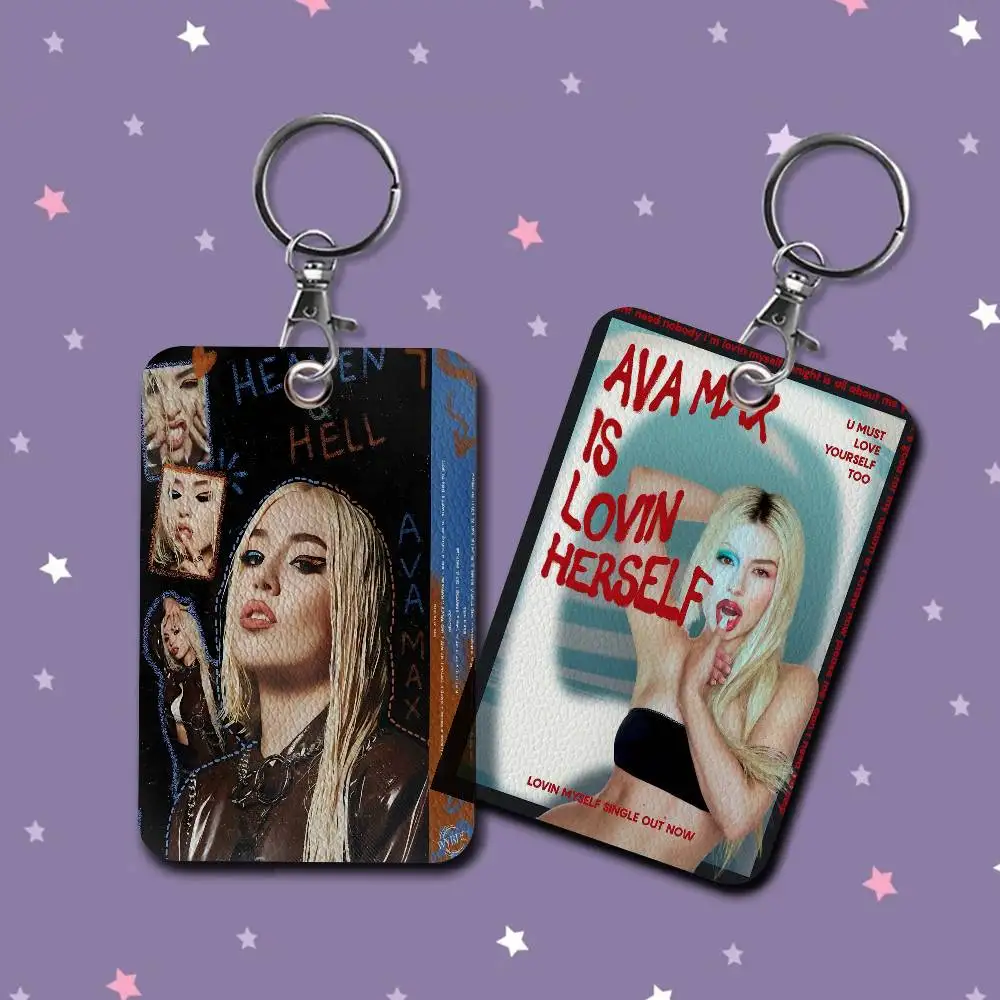 Singer A-Ava M-Max Personalised Holder Suitable for Bank card,Subway, Bus Card Wallet Card Case Badge Holder Keychain