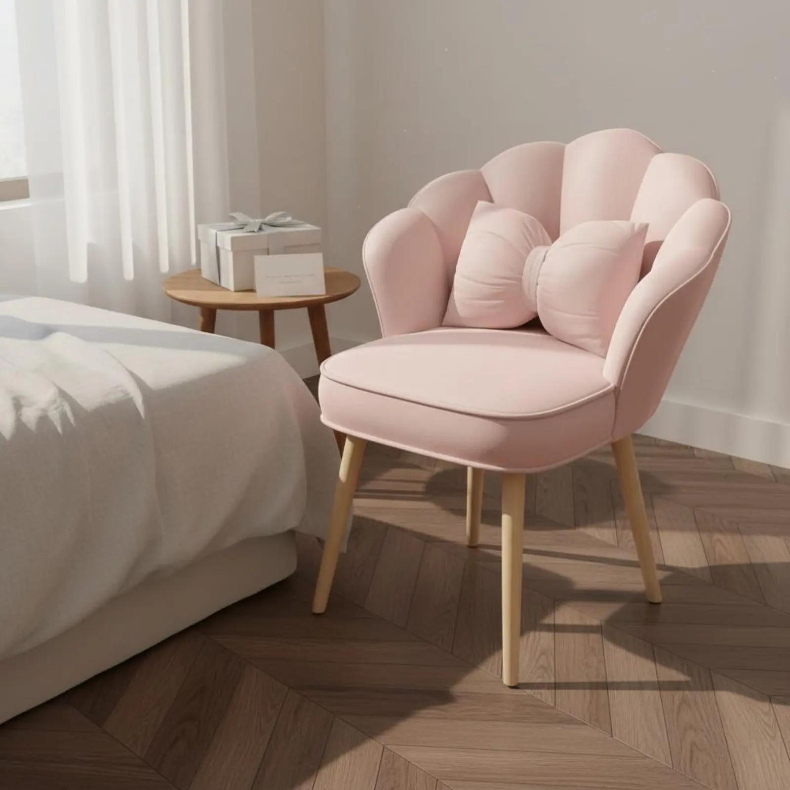 Silla de tocador giratoria con tapicería suave para gatos y perros - imagen 2