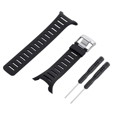 Imagen 2 del producto Para Suunto T1 T1C T3 T3C T3D T4C T4D correa de reloj deportiva de silicona correa de goma suave hombres Pin hebilla accesorios de reloj herramientas gratis